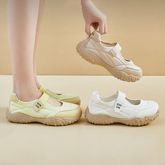 Zapatos casuales de malla con velcro