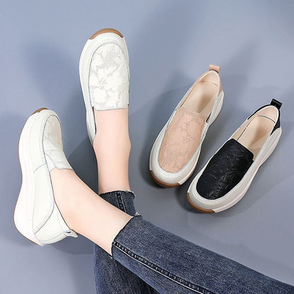 Zapatos de piel estampados